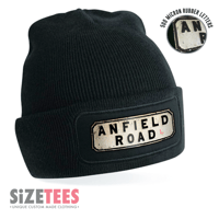 Image 1 of Beanie Hat No Bobble - Anfield Road Sign