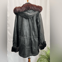 Image 5 of ANDREW MARC black genuine leather jacket