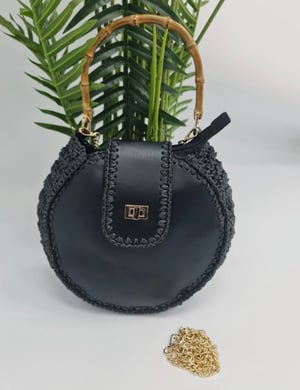 Image of Croshet Front Buckle Hand Bag