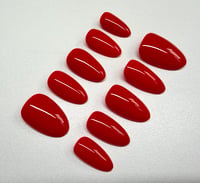 Image 1 of Red Nail Theory Press-On Nails