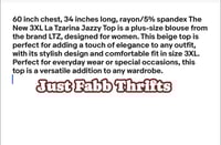 Image 5 of New 3XL Tzarina Jazzy Top #709*11
