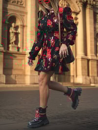 Image 3 of VESTIDO ROSAS Y CALAVERAS CORTO