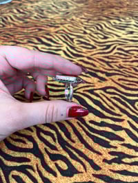 Image 4 of Sterling silver Ring with red rosarita size 55