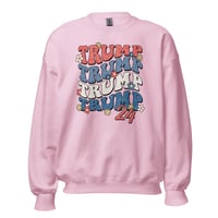 Image 3 of Retro Trump 24 Flowers Unisex Sweatshirt