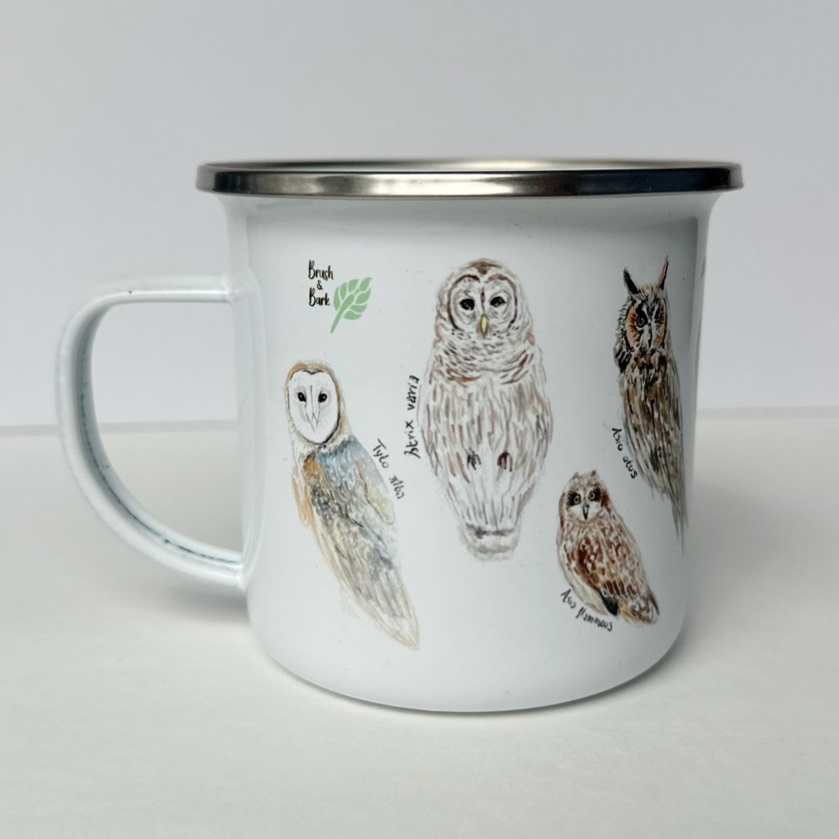 Owls Camping Mug Brush & Bark
