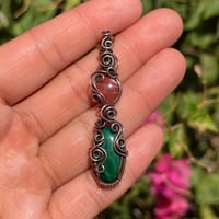 Image 4 of Malachite x Rhodochrosite 💗💚