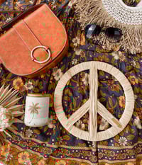 Image 13 of Raffia Peace Sign 30cm ( use drop down menu for colour selection)