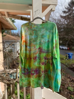 Image of 2XL MILF Man I Love Frogs Long Sleeve Tie Dye Shirt 2