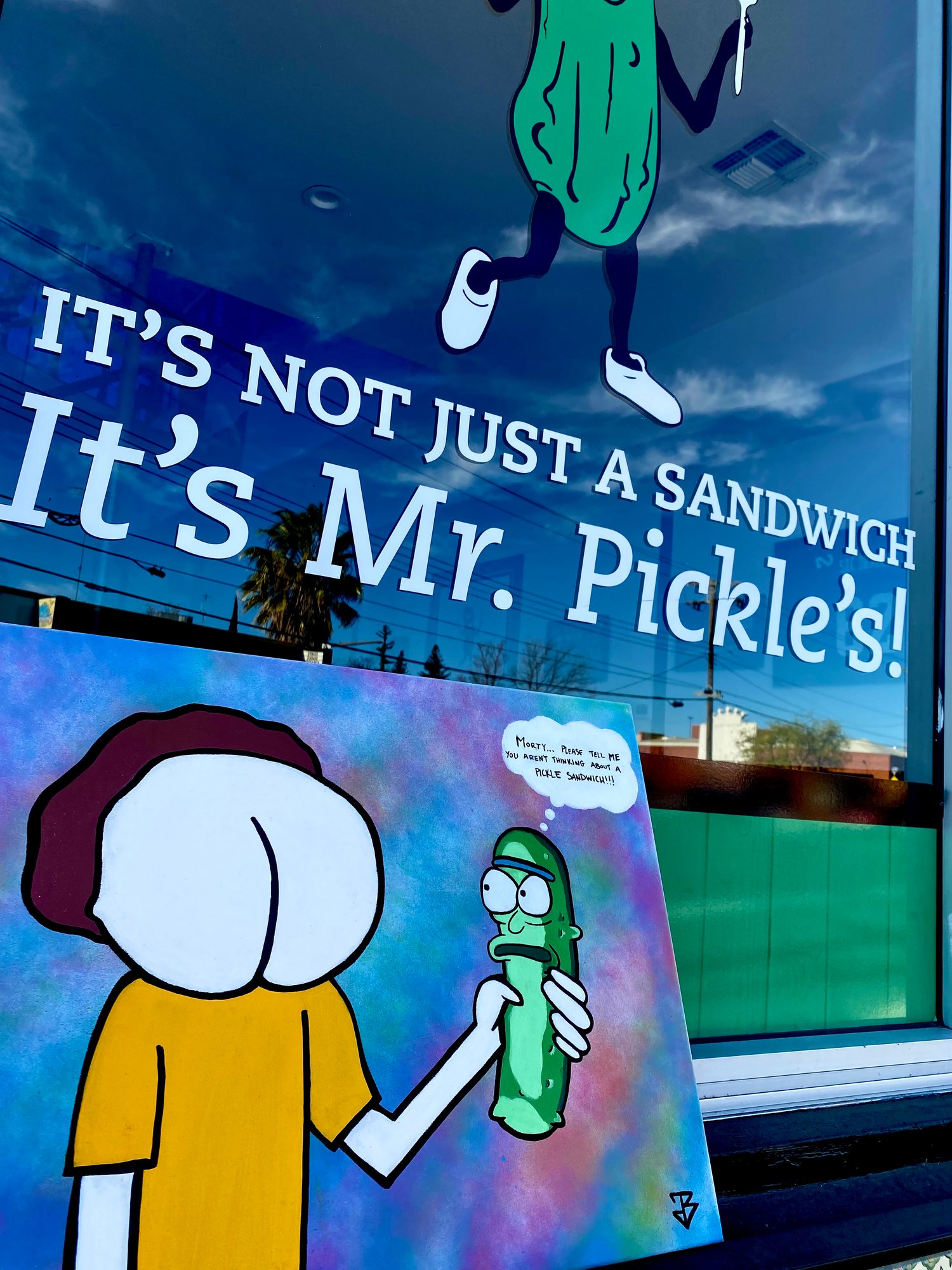 Image of Pickle Rick & Morty Canvas
