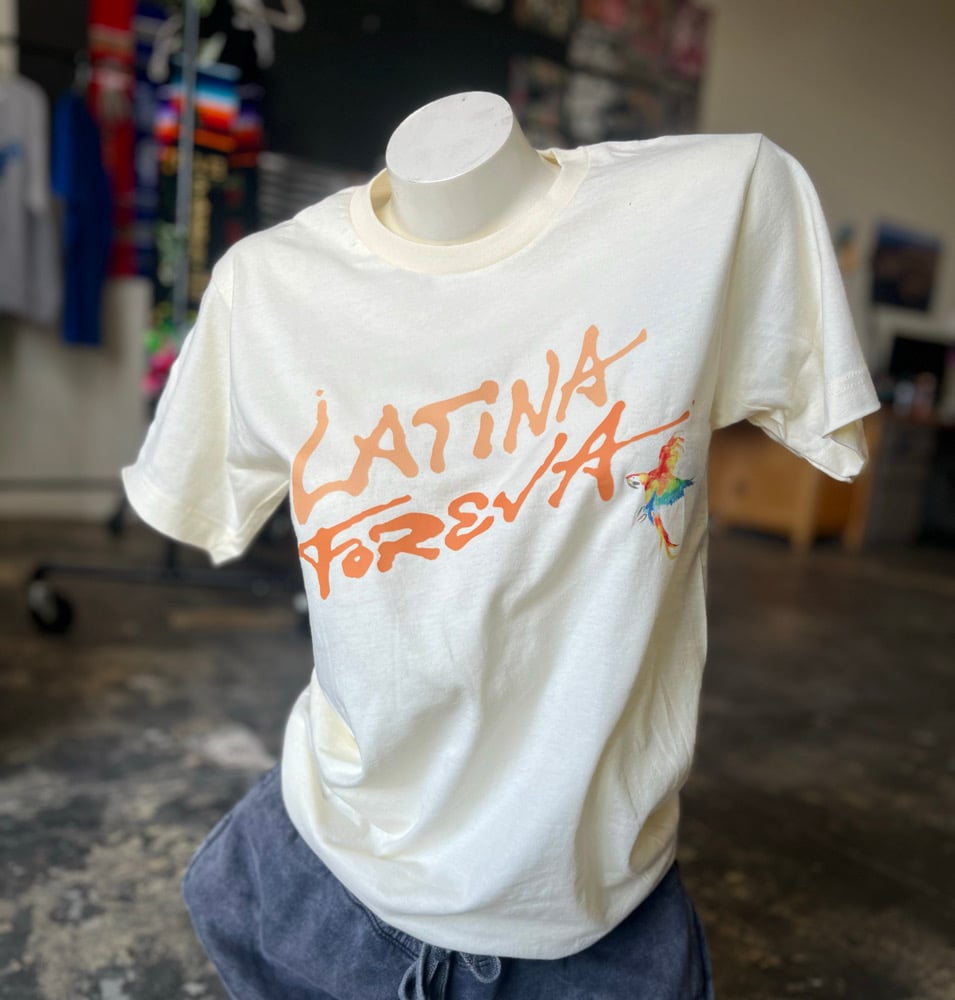 Image of Latina forever 2 tone orange text