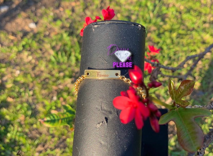 Image of Stainless steel name baby bracelet  