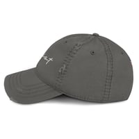 Image 8 of Patriot Cursive - Distressed Dad Hat from PatriotsCo.com