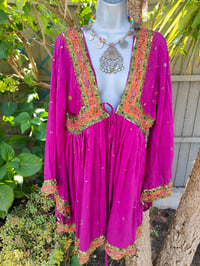 Image 1 of Mykonos Glitter wrap dress -hot pink 8-12
