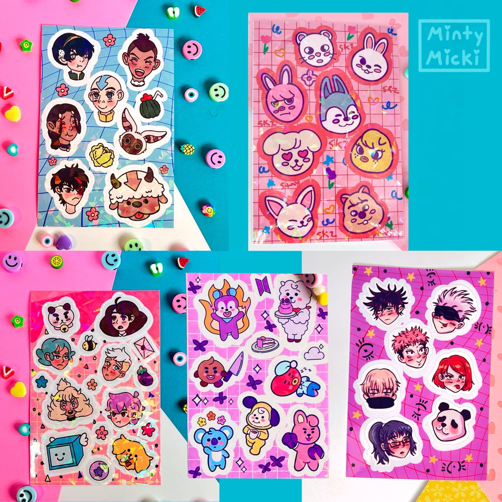 Image of 4" x 6" Sticker Sheets