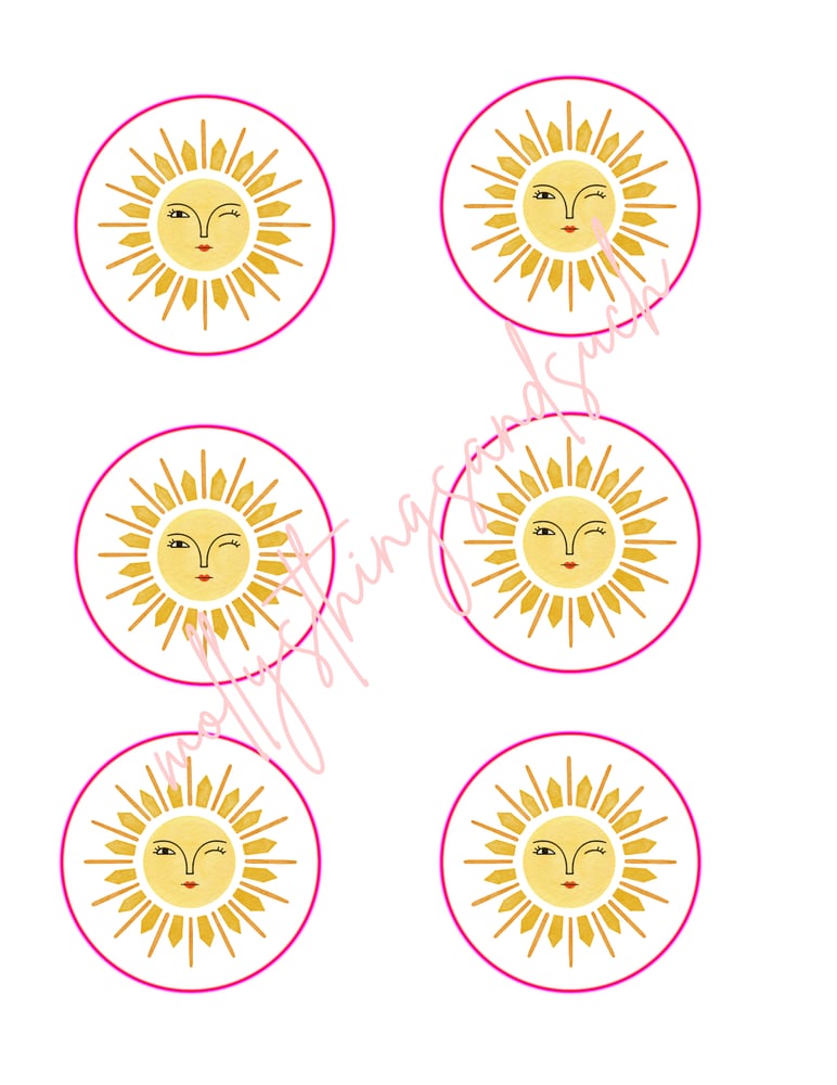 Image of First Trip Around the Sun Cupcake Toppers