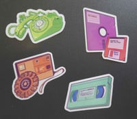 Image 2 of Retro Tech Stickers - $4 each or 12 for $30