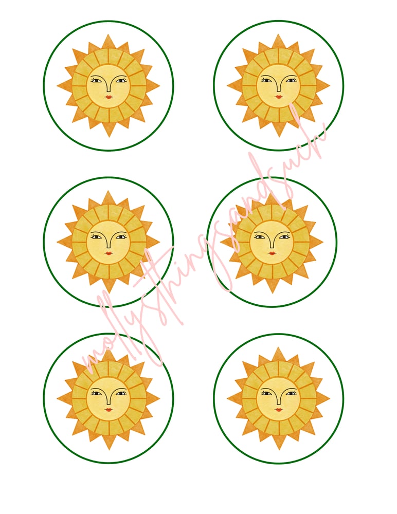 Image of First Trip Around the Sun Cupcake Toppers