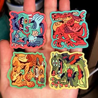 SAKRAFKA - "square dragon" vinyl stickers 
