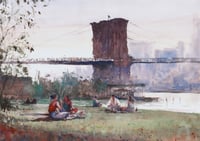 Image 1 of Brooklyn Bridge Park | 22" x 30" 