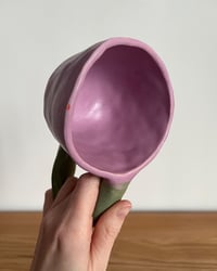 Image 5 of CARTOON MUG 𓊤 (lilac + pale green)