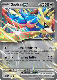 Zacian ex - 198 - SV: Scarlet & Violet Promo Cards - Near Mint