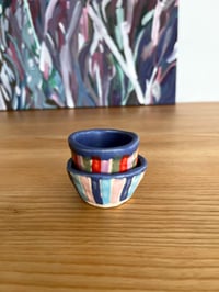 Image 5 of SLEEPY STRIPES 𓎺𓎺 salt n' pepper pinch pots