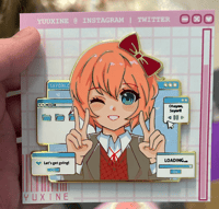 (INCORRECT COLOR) 3" Sayori Enamel Pin