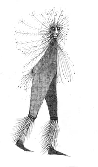 'A Nervous Ghost' Original Drawing