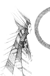 'Looking Glass' Original Drawing