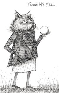 'Found My Ball' Original Drawing