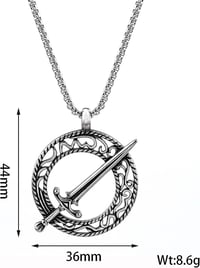 Image 7 of 👑The Armored Kingdom Oathblade of the Eternal Circle Necklace-Legacy Piece-Timeless Look-Cosplay