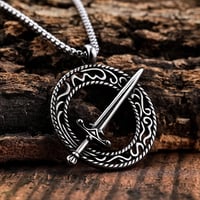 Image 4 of 👑The Armored Kingdom Oathblade of the Eternal Circle Necklace-Legacy Piece-Timeless Look-Cosplay