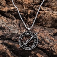 Image 10 of 👑The Armored Kingdom Oathblade of the Eternal Circle Necklace-Legacy Piece-Timeless Look-Cosplay