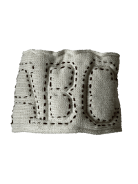 Image 2 of BEANIE ABCRDS BEIGE/BLACK