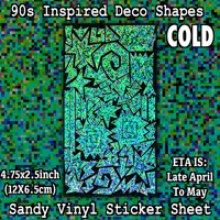 Image 1 of Geometric 90s Inspired Deco Sticker Sheet - ETA April/may