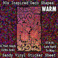 Image 3 of Geometric 90s Inspired Deco Sticker Sheet - ETA April/may