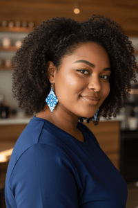 Image 2 of Sterling Silver Delica earrings