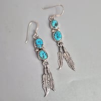 Vintage Navajo Earrings - sterling silver 