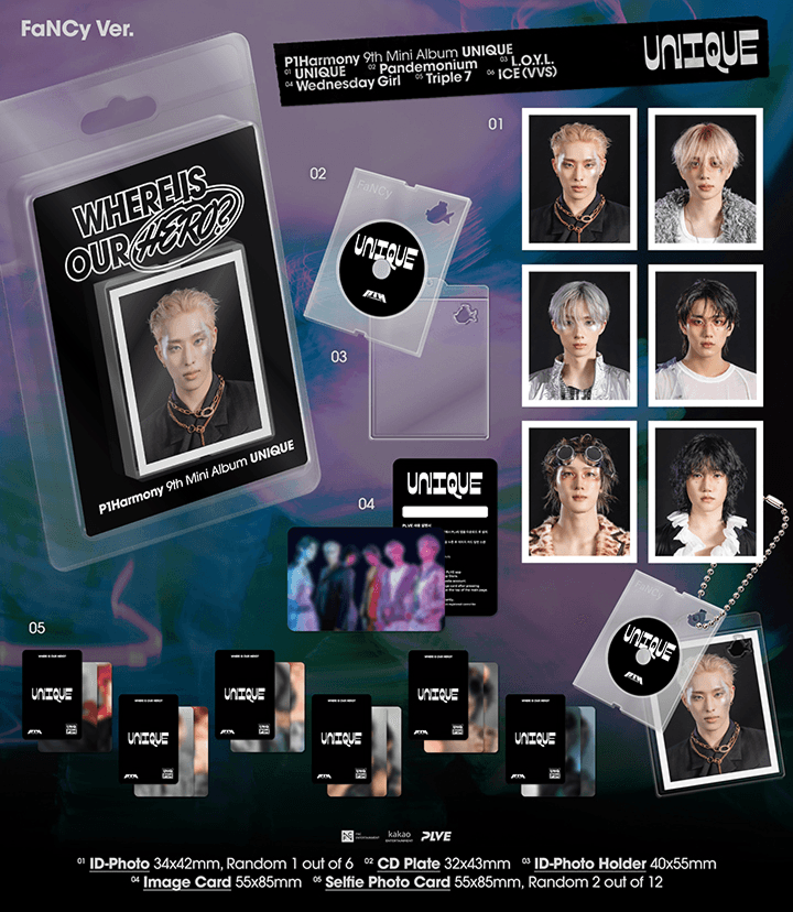 Image of [PRE-ORDER] P1HARMONY 'UNIQUE' (Fancy Ver.)