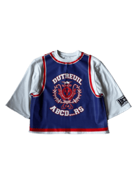 Image 3 of TEE-SHIRT UNIVERSITÉ BLUE/WHITE