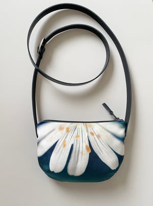 Image of Stitchwort flower, crossbody velvet bag