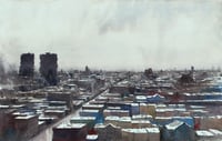 Image 1 of Blizzard over Harlem | 20"x27"