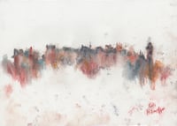 Image 2 of Park Terrace - Charcoal and Soft Pastels on Paper 