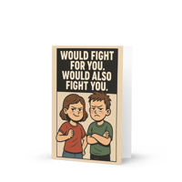 Image 3 of Fighting Siblings - Birthday Greeting card