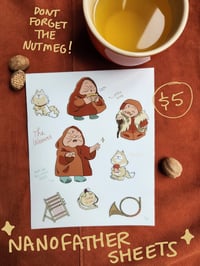 Image 2 of nanofather sticker sheet