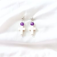 Image 2 of Cross earrings 
