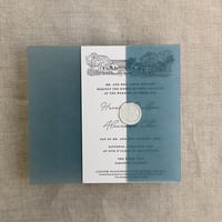 Image 4 of Blank Colored translucent vellum wraps for 5x7 cards - Pack of 10 -