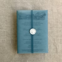 Image 3 of Blank Colored translucent vellum wraps for 5x7 cards - Pack of 10 -