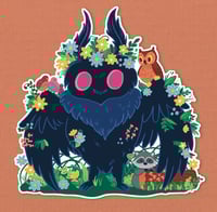 Image 1 of "Cute Cryptid Friends - Mothman" Vinyl Sticker