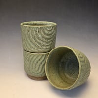 Image 1 of Moss Green Stacking Cup Set of 3